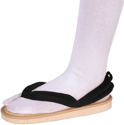 Vista 3 de UZAIN Anime Kimetsu no Yaiba - Zuecos para cosplay Kamado Tanjirou Shinobu - Sandalias de cosplay con calcetines