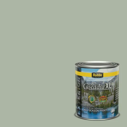 Vista 139 de Rodda Paint CASCADIA XL - Pintura satinada exterior e imprimación en uno, 1 galón, hoja de aloe
