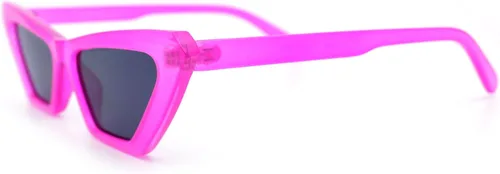 Vista 9 de Gafas de sol cuadradas de ojo de gato de los años 80 de neón para mujer