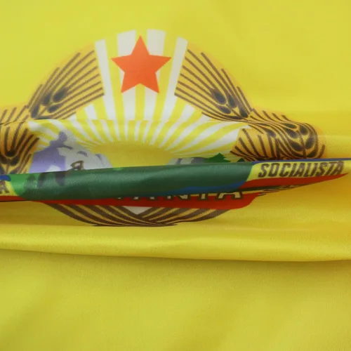 Vista 3 de AZ FLAG Bandera de la República Socialista de Rumania 1947-1989 de 3 x 5 pies para un poste – Banderas de la República Popular Rumana de 35.4 x 59.1