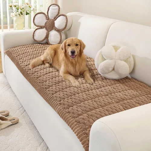 Vista 29 de OstepDecor Funda de sofá para perros, funda de sofá lavable antideslizante para mascotas, funda de sofá suave para sofá, sofá biplaza y seccional