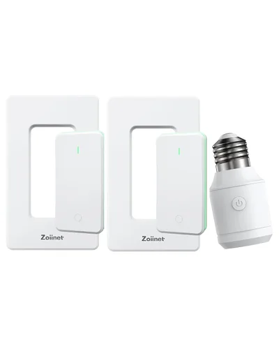 Vista 10 de Zoiinet Enchufe de bombilla de control remoto de 500 W, interruptor de luz inalámbrico para lámpara de cadena de tracción, soporte de base