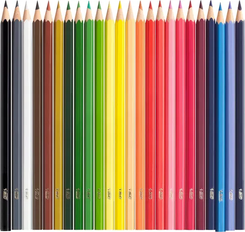 Vista 4 de Bic Kids Evolution ECOlutions - Lápices para colorear, varios colores, ecológicos, 2.47 oz, 12 unidades (paquete de 1)