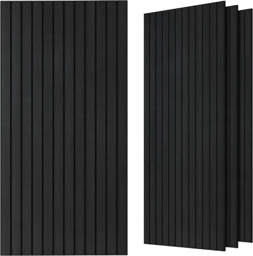 Vista 18 de TO-TH Juego de 4 paneles de pared insonorizados de 47.2 x 23.6 pulgadas con aspecto de madera, absorben el sonido, paneles acústicos grandes