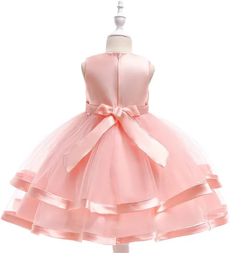 Vista 3 de COMISARA - Vestido formal para niña, para boda o desfile, tallas 6M-9T