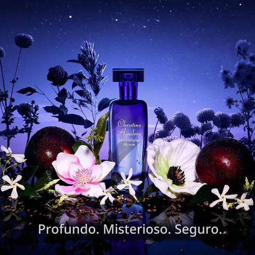 Vista 5 de Christina Aguilera Moonlight Bloom, Perfume para mujer, Eau de Parfum en aerosol, 0.5 onzas líquidas
