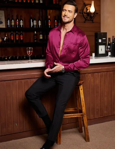 Vista 2 de COOFANDY Camisa de vestir de satén de lujo para hombre, de seda brillante, manga larga, con botones, para boda, fiesta, baile de graduación