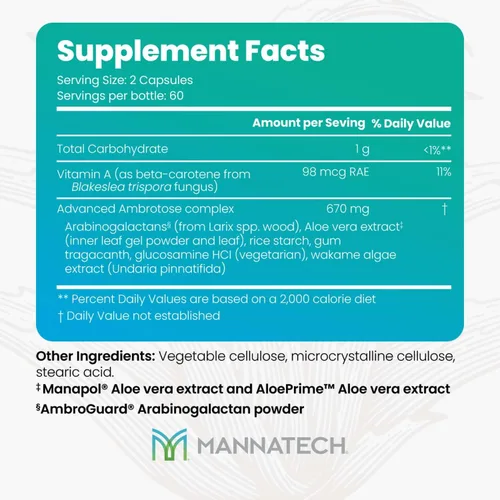 Vista 2 de Mannatech - Advanced Ambrotose® - 120 Cápsulas