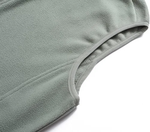 Vista 5 de BenBoy Chaleco de forro polar para mujer, chaleco suave, sin mangas, con bolsillos con cremallera, ropa cálida para otoño e invierno
