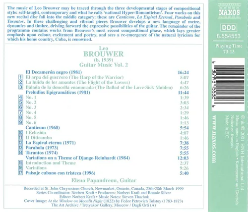 Vista 2 de Brouwer Guitar Music, Vol. 2