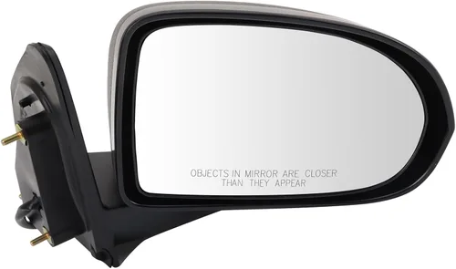 Vista 135 de TRQ Cubierta cromada del espejo manual del lado del pasajero, acabado liso para Volvo VNL 2004-2014