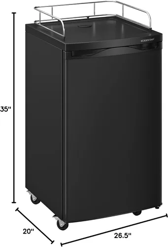 Vista 6 de EdgeStar BR2001SS Refrigerador de Acero Inoxidable de Temperatura Ultra Baja para Conversión de Kegerator