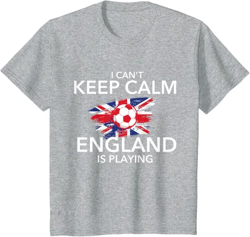 Vista 50 de I Can't Keep Calm England Is Playing - Camiseta para amantes del fútbol, Negro
