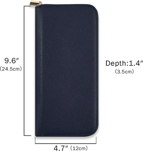 Vista 5 de Estuche organizador de joyas de viaje, para collares, aretes, anillos, pulseras, artículos esenciales de viaje, bolsas de viaje portátiles de moda