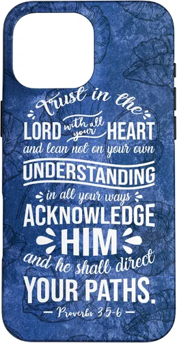 Vista 19 de Trust in Lord with All Your Heart Proverbio 3:5-6 - Carcasa cristiana para iPhone 17