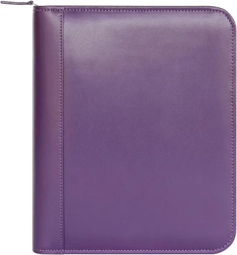 Vista 8 de FranklinCovey - Carpeta con anillas FC Signature para planificadores FranklinCovey De cuero - Carpeta con cremallera (compacta, negra)