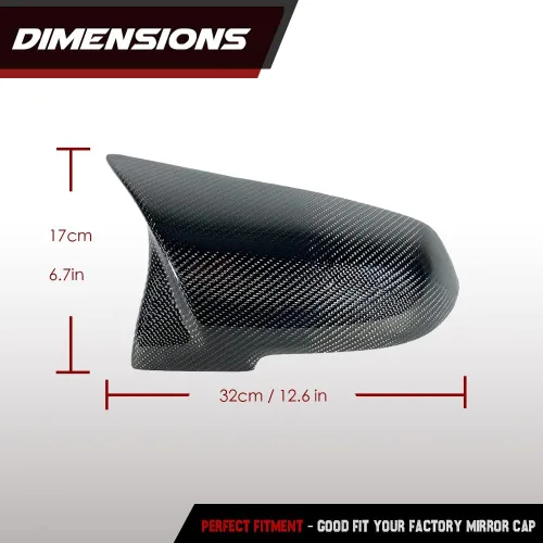 Vista 6 de Tapas de espejo de fibra de carbono para BMW F30 F20 F22 F23 F31 F32 F33 F36 F87 M2 X1 E84 puerta lateral retrovisor tapa accesorios reemplazo