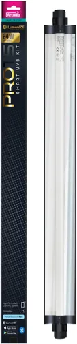 Vista 2 de Arcadia LumenIZE ProT5 - Kit de lámpara de reptil de 24 pulgadas de largo, 24 vatios, 14% UVB Dragón, luz inteligente UVB para reptiles, dragones