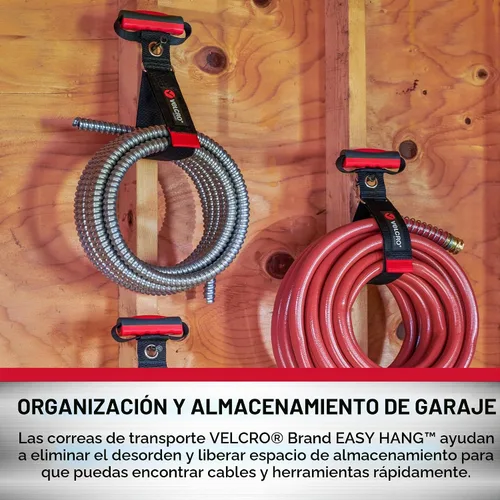 Vista 4 de VELCRO - Correa de transporte con asa, capacidad de 100 libras, tamaño mediano, color negro