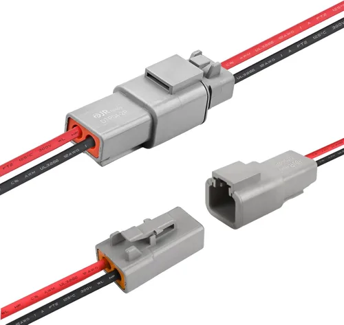 Vista 8 de JRready ST9031 Deutsch 2 cables DTP Pigtail Conector 10AWG UL3266, 2