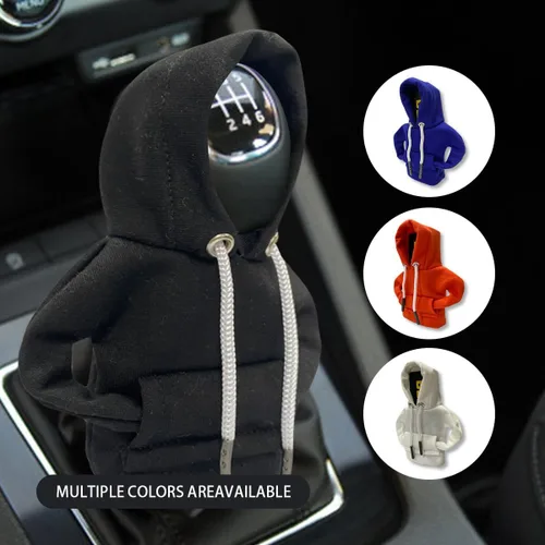 Vista 7 de JOYCOURT - Sudadera con capucha para palanca de cambios de coche, color negro Nylon Fashionable Mini Hoodie Decoration, Cute Gadgets, Universal