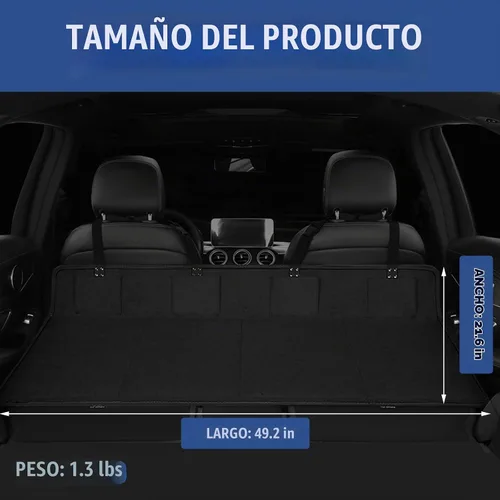 Vista 2 de QISHENG Tabla de extensión de cama de campamento para automóvil, colchón plegable para SUV y extensor de asiento trasero para viajes, alfombrilla