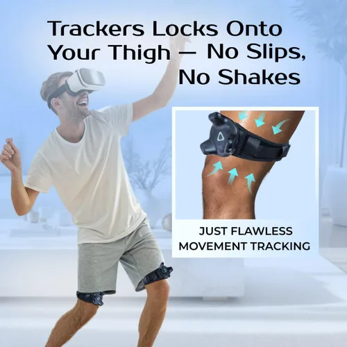 Vista 21 de Skywin Vive Tracker Straps for HTC Vive, 3.0, 2.0, and Ultimate Trackers, 2 Pack Feet Strap, Secure and Comfortable Full Body Tracking