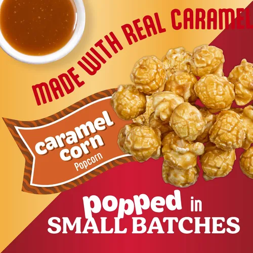 Vista 4 de Bolsa de 9.5 oz de palomitas de maíz con sabor a caramelo de Popcornopolis