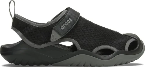Vista 6 de Crocs Sandalias Swiftwater con parte superior de malla para hombre Negro
