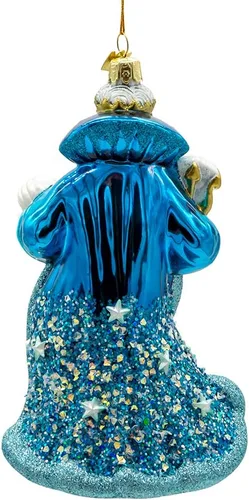 Vista 3 de Kurt Adler Bellissimo - Adorno de cristal bajo el mar de Papá Noel (7 pulgadas)