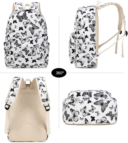 Vista 16 de Joyfulife Mochilas para niñas, mochilas para niños, mochilas para adolescentes, mochila para estudiantes escolares con lonchera, bolsas para lápices