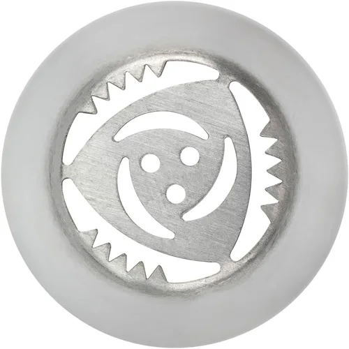 Vista 2 de Restaurantware Pastry Tek - Punta de tubería rusa, 1 punta para decoración de pastel de rosas, punta de decoración de acero inoxidable #9 resistente