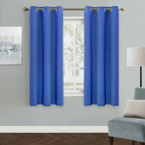 Vista 178 de MYSKY HOME Cortinas Aqua para Armario para Entrada Cortina Opaca para Puerta para Sala de Estar Cortina Oscurecedora de Habitación con Ojales