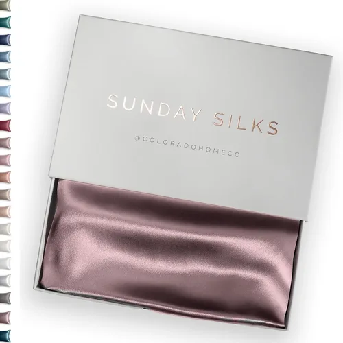 Vista 43 de FUNDA DE ALMOHADA DE SEDA DE MORERA 100% SUNDAYSILKS™, Fundas de almohada de seda para cabello y piel, Superior a la funda de almohada de satén