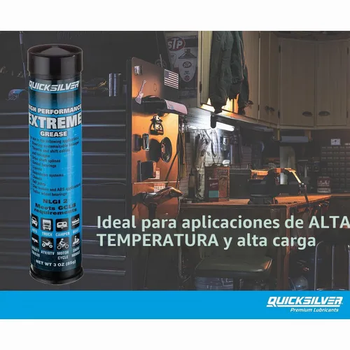 Vista 5 de Quicksilver 8M0071837 Grasa/lubricante extremo de alto rendimiento con PTFE, cartuchos de 3 onzas, paquete de 3
