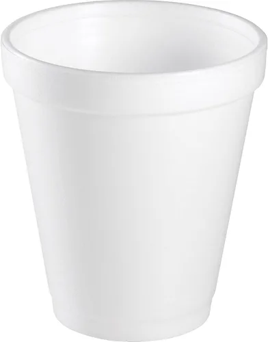 Vista 2 de Dart Tazas de espuma para bebidas, 8 onzas, color blanco, 25 por paquete