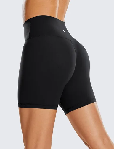 Vista 3 de CRZ YOGA Womens ButterLuxe Biker Shorts 6 Inches - High Waisted Workout Running Volleyball Spandex Yoga Shorts