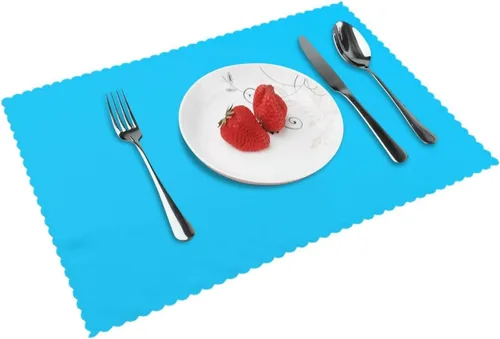 Vista 13 de Rectangular Placemats Set of 4, Heat Resistant Cartoon Banana Printed Kitchen Dining Table Mats