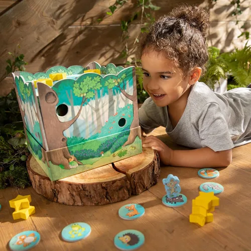 Vista 8 de HABA Mis primeros juegos: Amigos del bosque – Juegos 3D de memoria y asociación para niños pequeños, de 2 años en adelante, juguetes educativos
