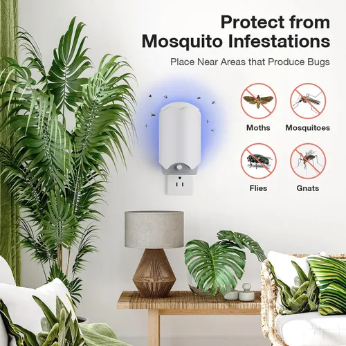 Vista 2 de Forhimn - Trampa para moscas de interior 1 paquete y 3 recargas de tarjetas adhesivas – Trampa para insectos voladores, trampa para moscas