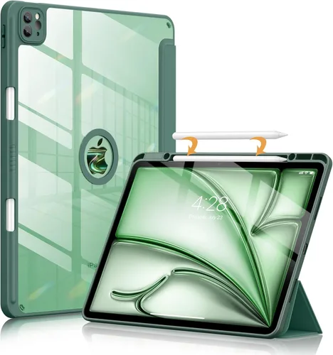 Vista 11 de Soke Funda para iPad Air de 13 pulgadas (M3 2025/M2 2024) con soporte para lápices, [Encendido/apagado automático + protección de la cámara] a