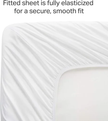 Vista 3 de Luxury 1500-TC 100% Egyptian Cotton Sheet Pure Sheets Set, 4-Piece Long-Staple Cotton Sheet Set, Soft & Silky Fits Up to 18" dp