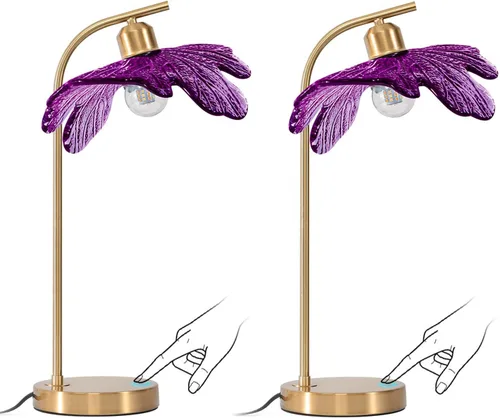 Vista 18 de Lámparas de mesa de cristal de mediados de siglo, moderna lámpara de mesa dorada, lámpara de escritorio, lámpara de mesa alta, lámpara de mesita