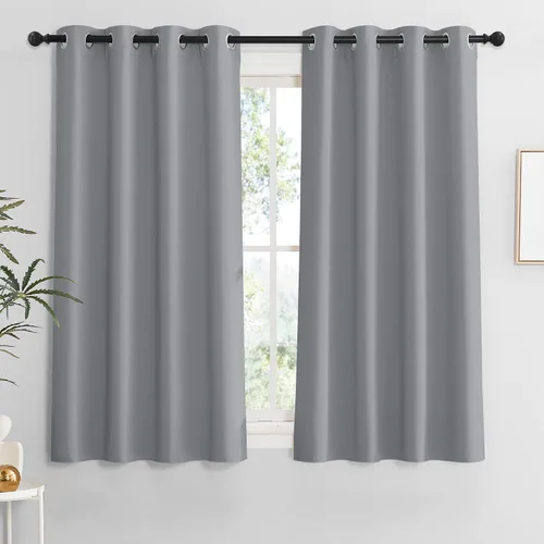 Vista 92 de RYB HOME - Cortinas para armario de 36 pulgadas, cortinas para oscurecer la habitación con ojales resistentes a la oxidación, cortinas de Aqua