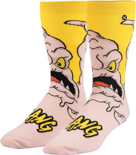 Vista 2 de Odd Sox, Nickelodeon TMNT - Calcetines de dibujos animados, Krang, divertidos y novedosos para hombre