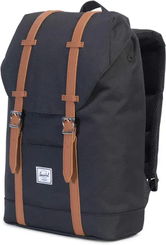Vista 3 de Herschel Retreat - Mochila, NegroTan Synthetic Leather), 10329-00001