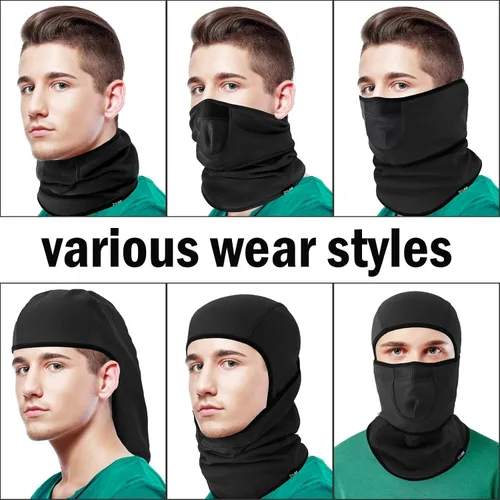 Vista 4 de ZMUBB Balaclava Ski Mask with Warm Fleece & Breathable Mesh,Winter Face Mask for Skiing,Snowboarding,Motorcycling