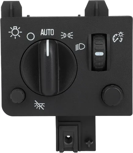 Vista 8 de CCIYU Interruptor de faros delanteros compatible con Chevrolet Blazer/S10 1998-2004, para GMC Jimmy 1998-2001, para GMC Sonoma 1998-2004