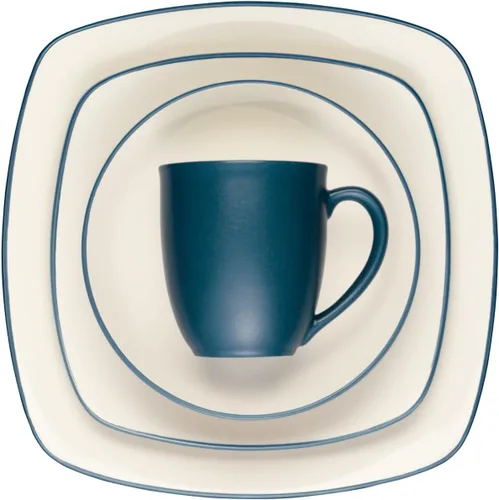 Vista 7 de Noritake Colorwave Blue - Juego de 4 piezas para colocar cuadrado