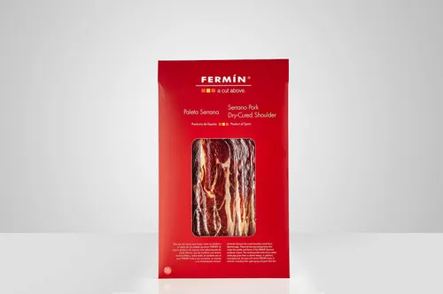 Vista 2 de Paleta serrana en rodajas Paletilla de cerdo serrano en rodajas 4 x 2 oz
